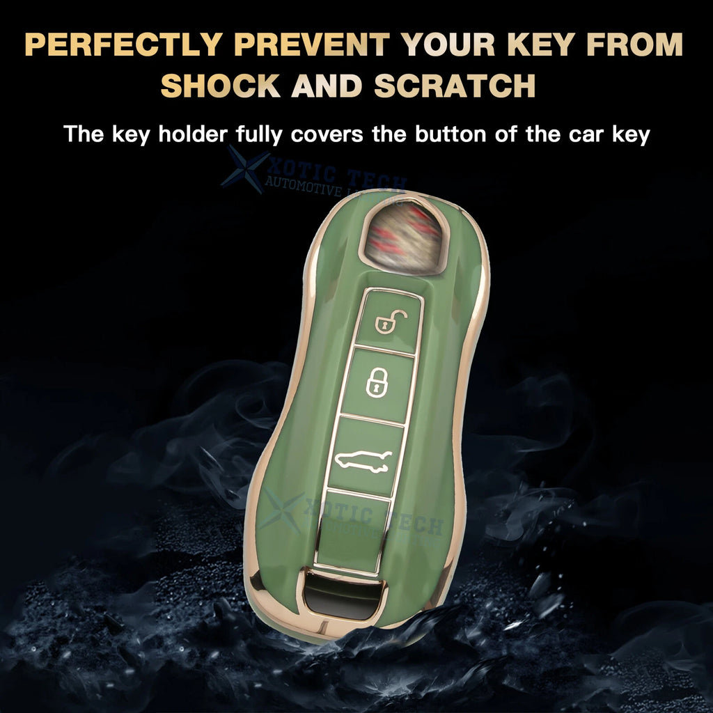 Key Fob Case for Porsche Panamera Cayenne Taycan 911 (2010–2024)