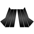 6pc Carbon Fiber Pillar Post Covers for 2012-2016 Audi Allroad