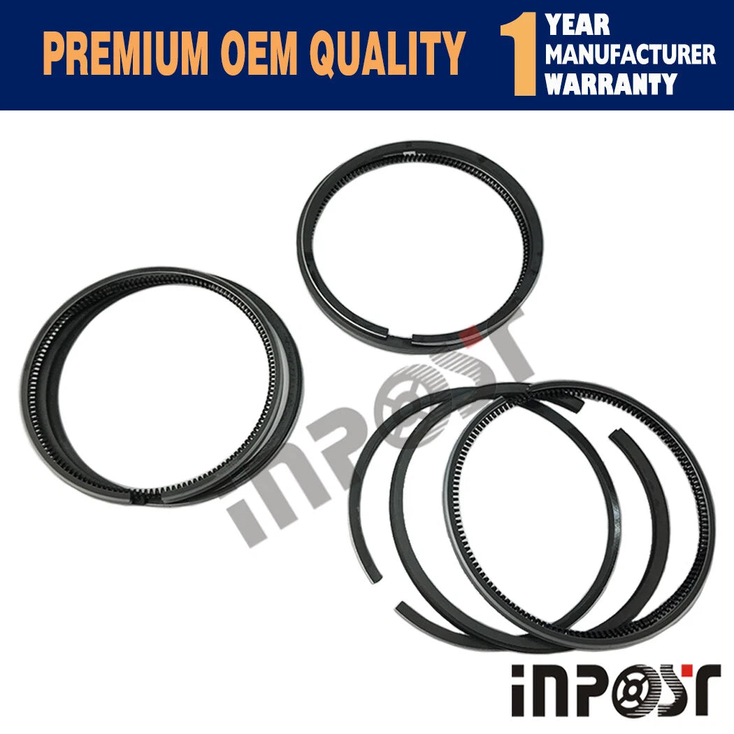 Set of 3 STD Piston Rings 83mm for Kubota D1503 D1503-DI