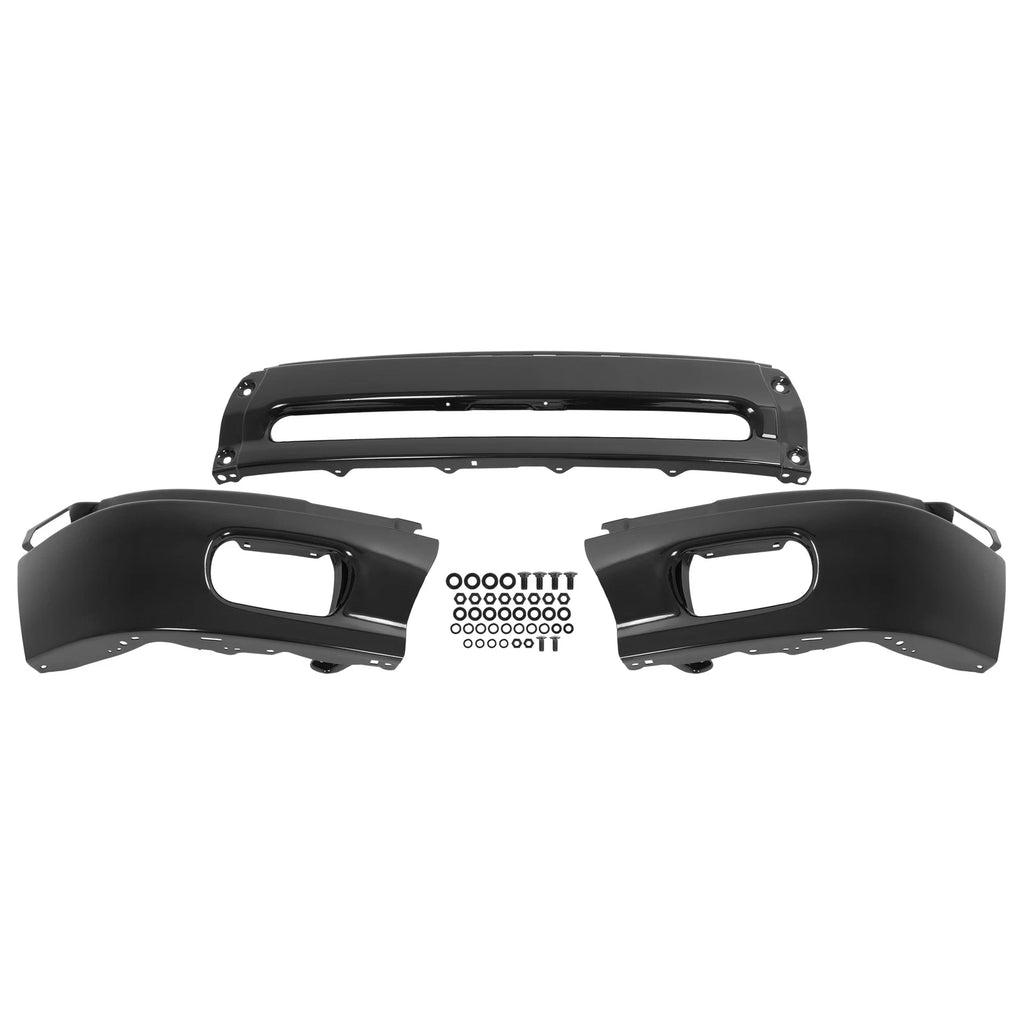 Front Bumper Face Bar for Toyota Tundra (2000–2006) Black Steel