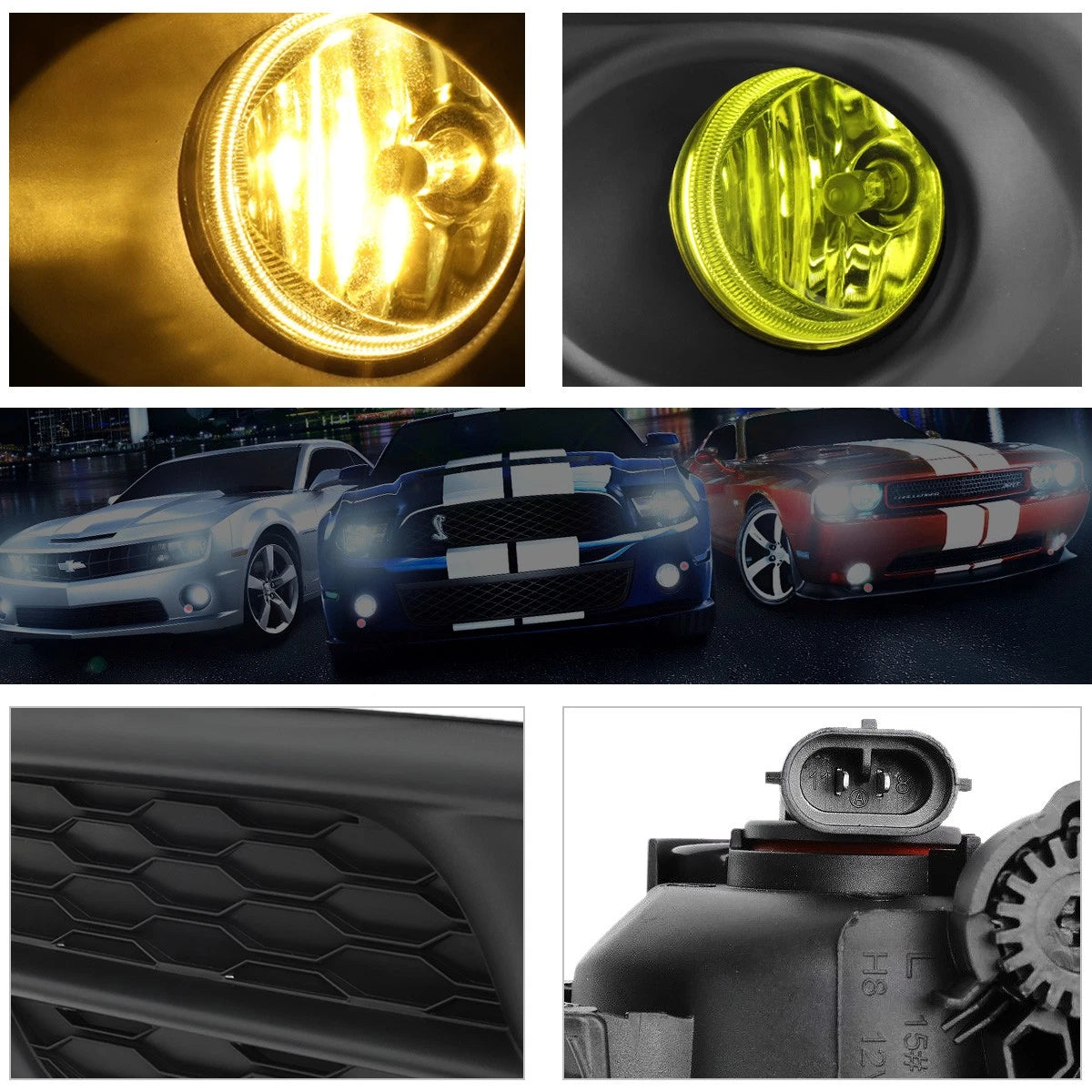 Smoked Lens Fog Lights for Ford Escape (2007–2012)