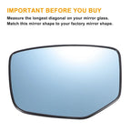 Left Side Blue Heated Mirror Glass for Honda Accord (2008–2010)
