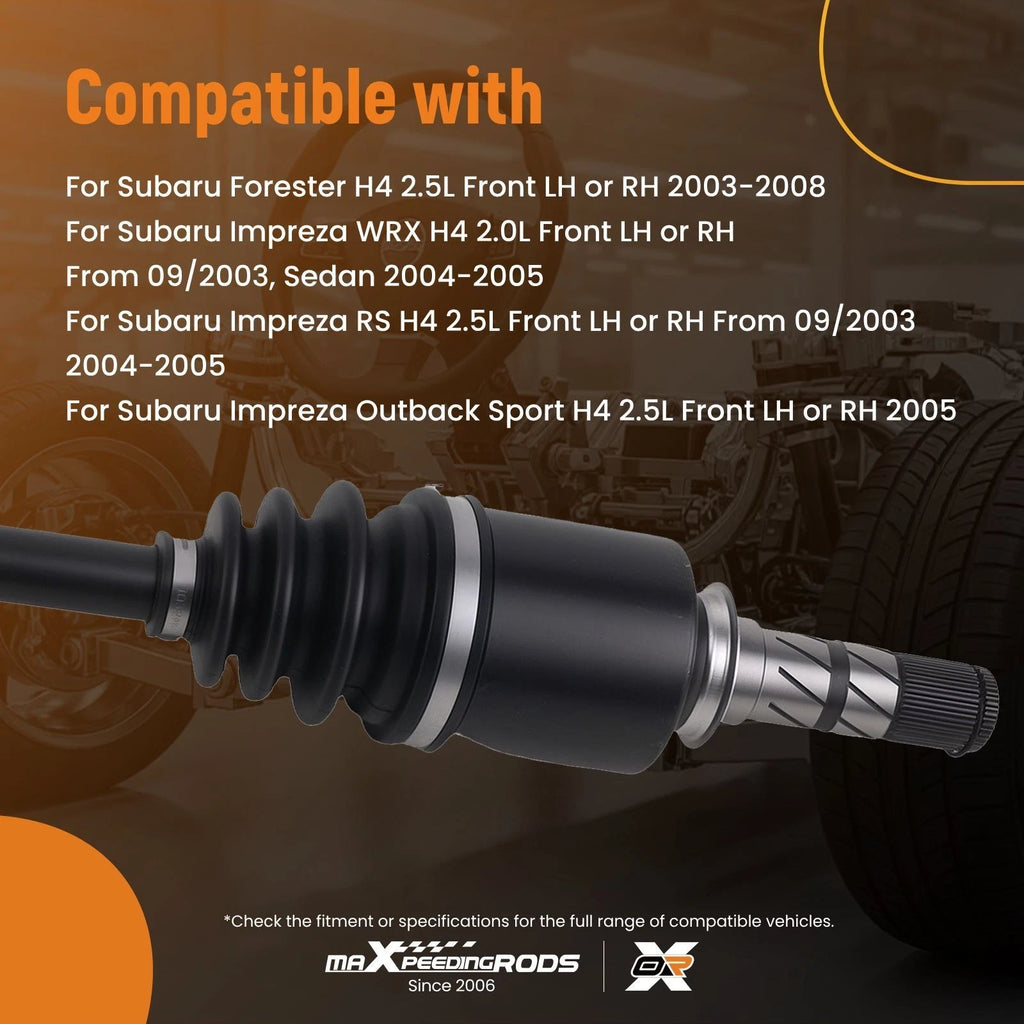 Front CV Axle Assembly for Subaru Forester 2003–2008 (Impreza 2004–2006)