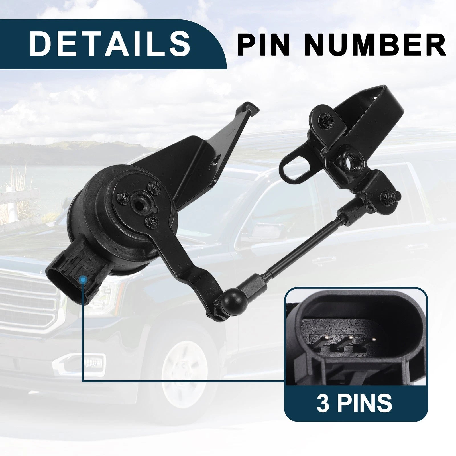 Air Suspension Ride Height Level Sensor for GMC Yukon (2015–2020) No. 23152101