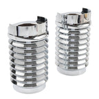 CNC Upper Fork Boot Slider Cover Chrome for Harley Street Glide FLHX FLHXS (2014–2023)