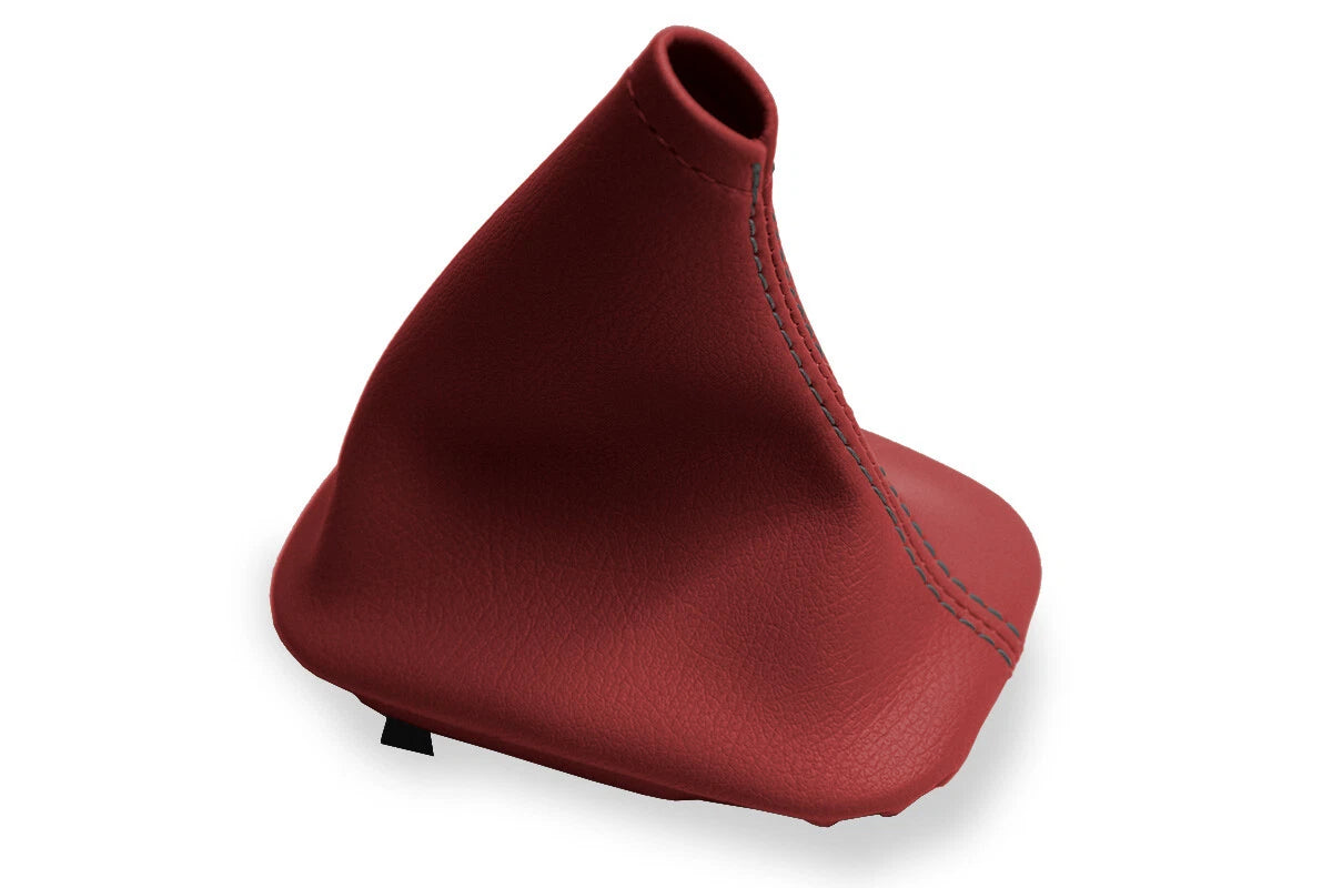 Leather Manual Shift Boot Cover for BMW E28 (1982–1988) Red Black Stitch