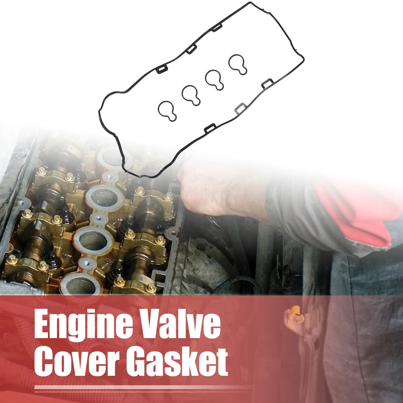 Set of 2 Engine Valve Cover Gaskets for Saab 9-3 (2003–2011) 90537687 5607942