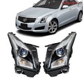 Set of 2 Halogen Projector Headlights for Cadillac ATS (2013–2018)