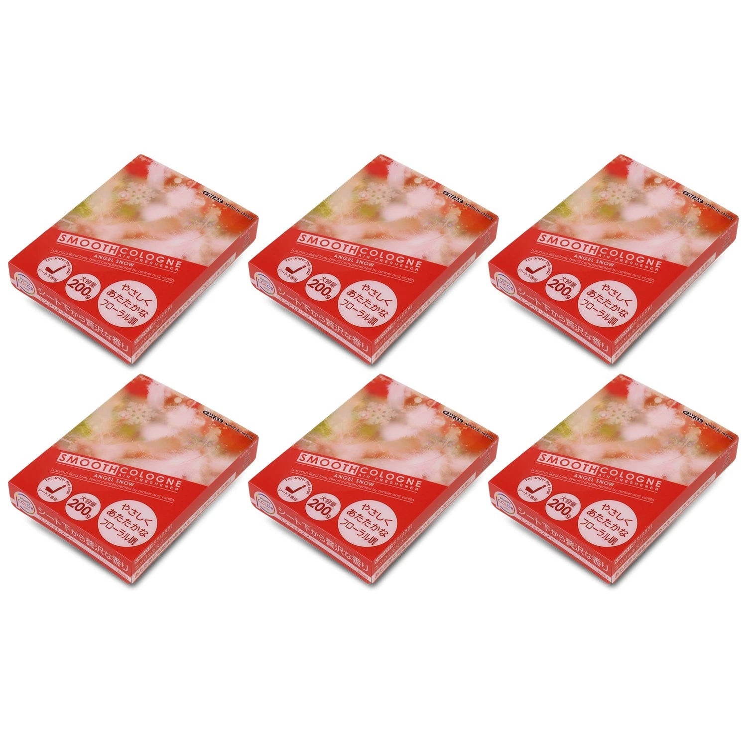 Set of 6 Smooth Cologne Air Fresheners for Angel Snow (200g)