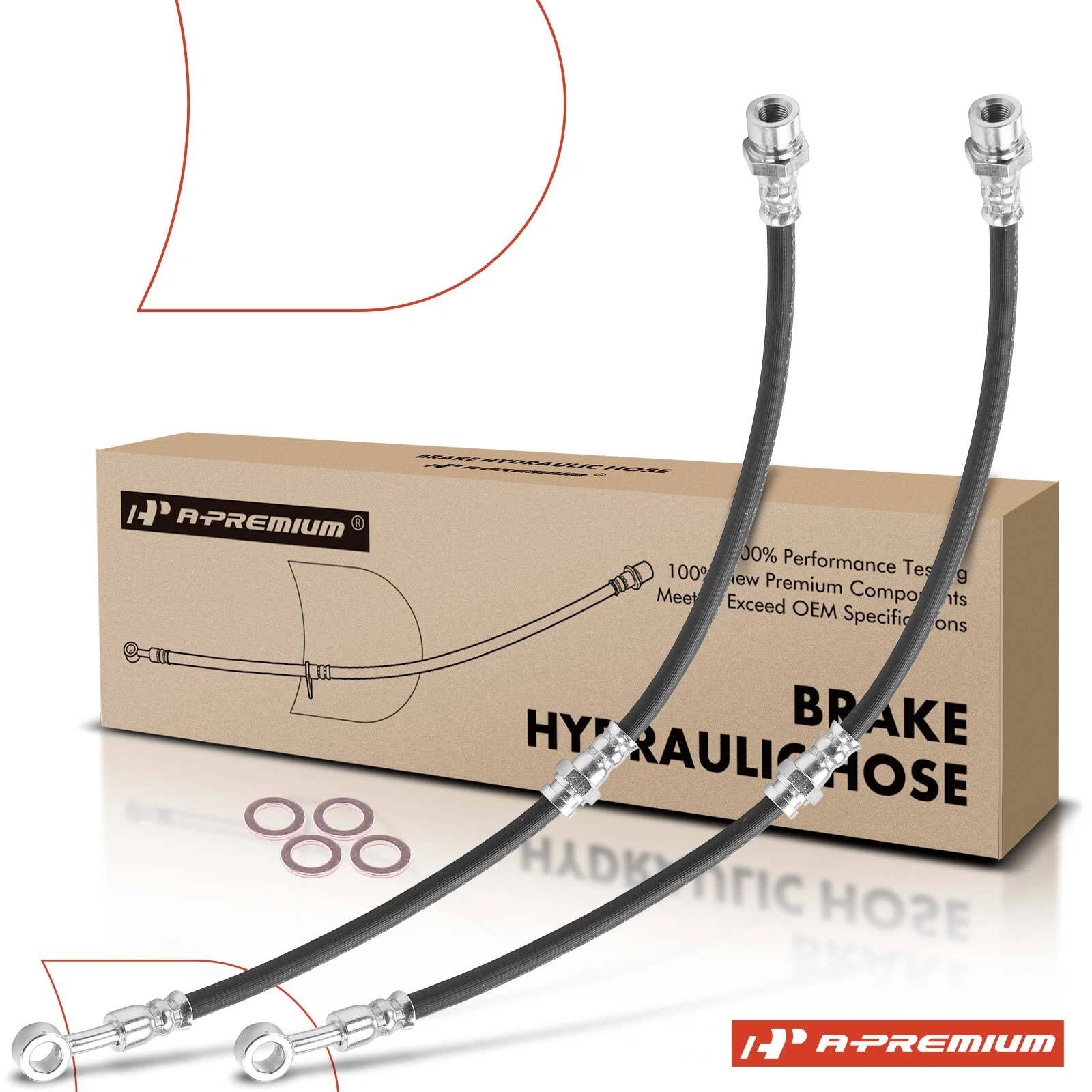 2X Front Brake Hydraulic Hose for Kia Rio (2002–2005)