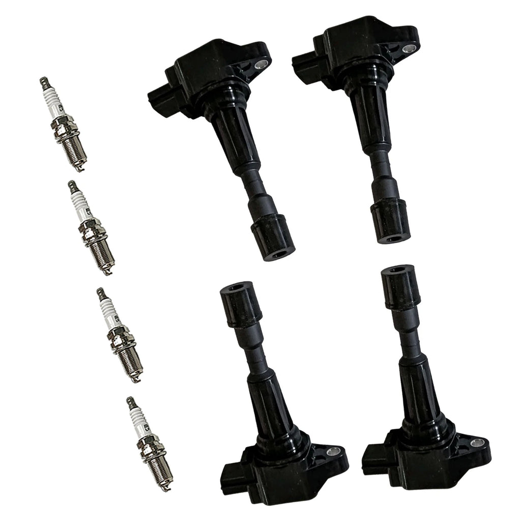 Set of 4 Ignition Coils & Spark Plugs for Mazda 2 (2011–2014)