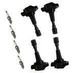 Set of 4 Ignition Coils & Spark Plugs for Mazda 2 (2011–2014)