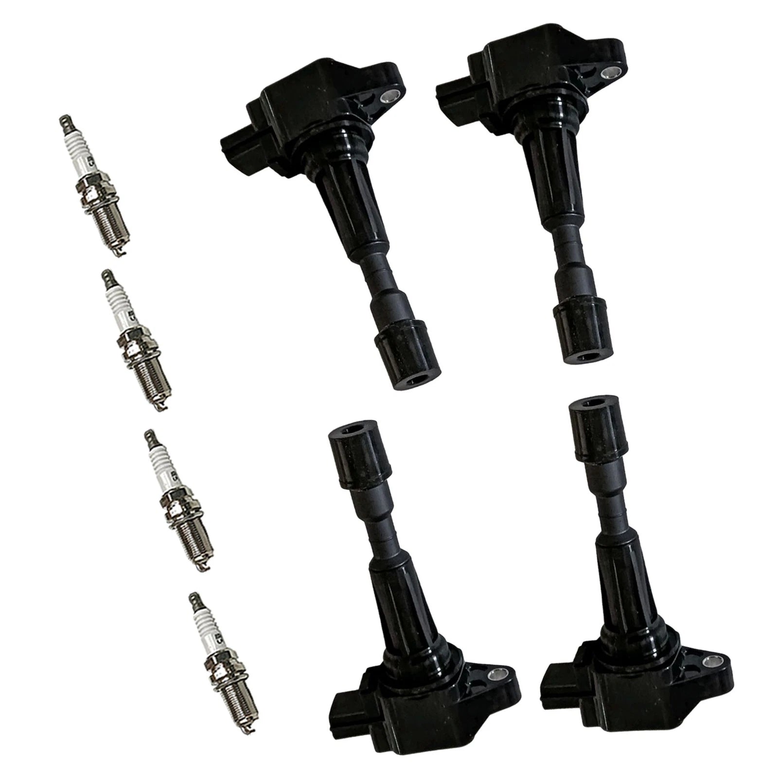 Set of 4 Ignition Coils & Spark Plugs for Mazda 2 (2011–2014)