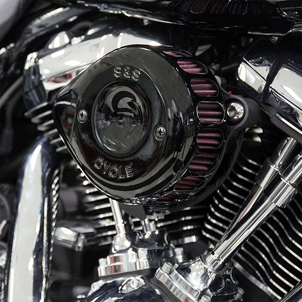 S&S Cycle Mini Teardrop Stealth Air Cleaner Kit for Harley (170-0436C)