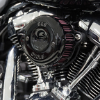 S&S Cycle Mini Teardrop Stealth Air Cleaner Kit for Harley (170-0436C)