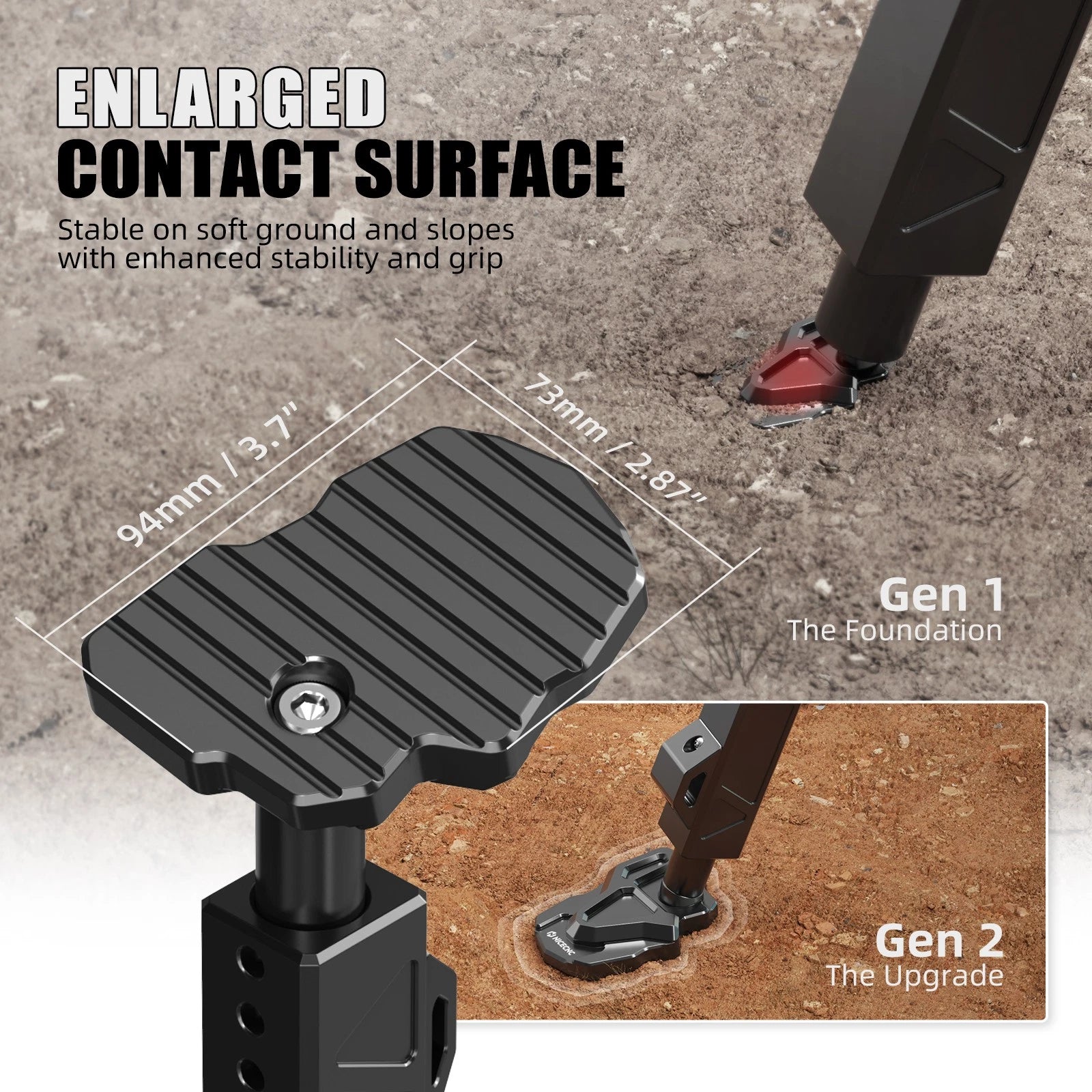 NICECNC Aluminum Kickstand for Honda CRF1100L Africa Twin (2020–2025)