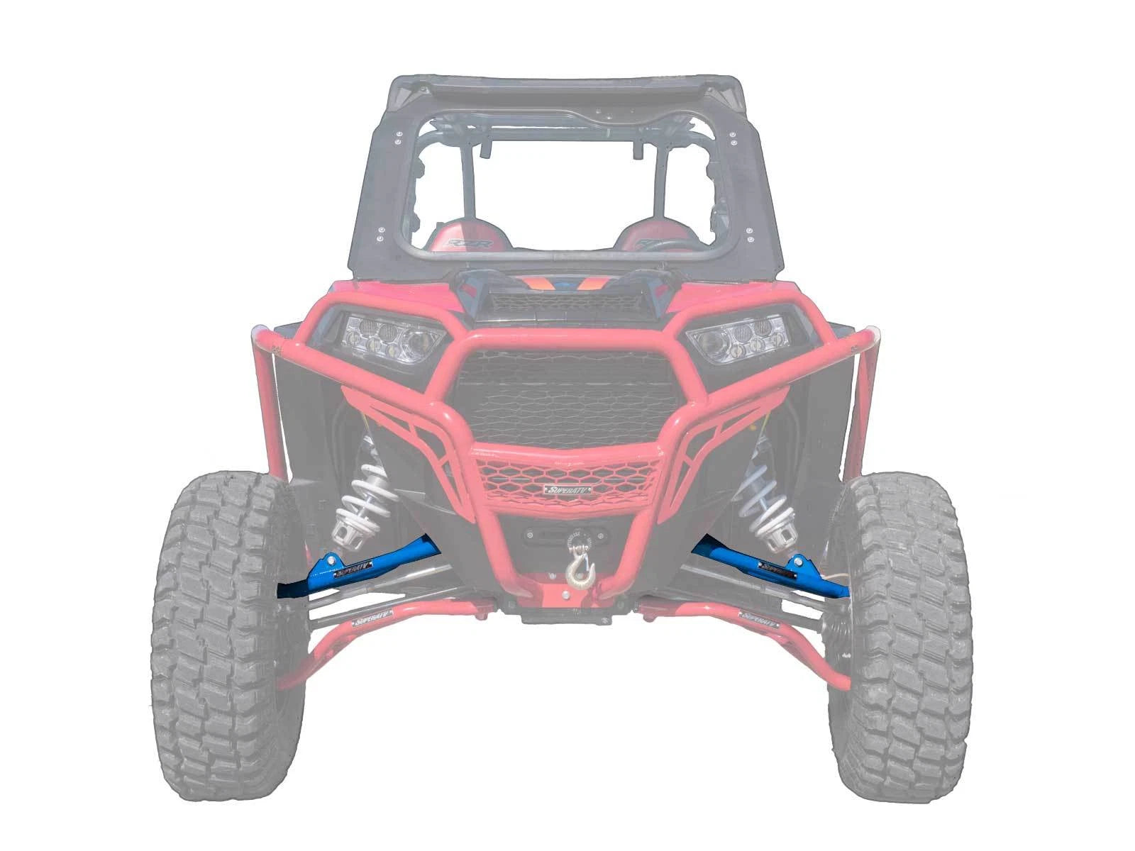 SuperATV High Clearance Upper A Arms for Polaris RZR XP Turbo (2016–2021) - Blue