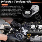 Set of 2 Drive Belt Tensioner Kits for Chevrolet Cobalt (2005–2010) 4 Cyl 2.0L