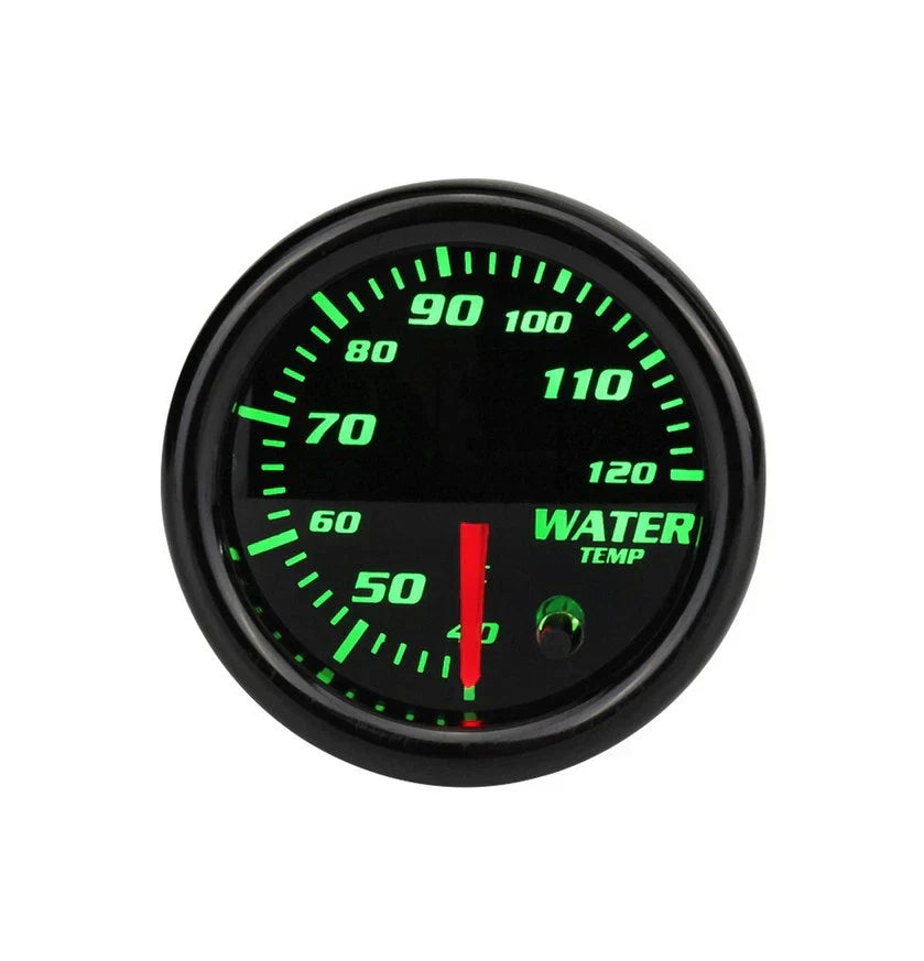AU 7 Colors Backlight Water Coolant Temp Gauge 12V 2" for Universal