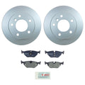 Hella Rear Rotors & Bosch Semi-Met Disc Brake Pads Kit for BMW E36 318i (1992–1998)