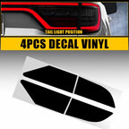 4X Smoke Tail Light Overlay Tint Vinyl Film for Dodge Durango (2014–2021)