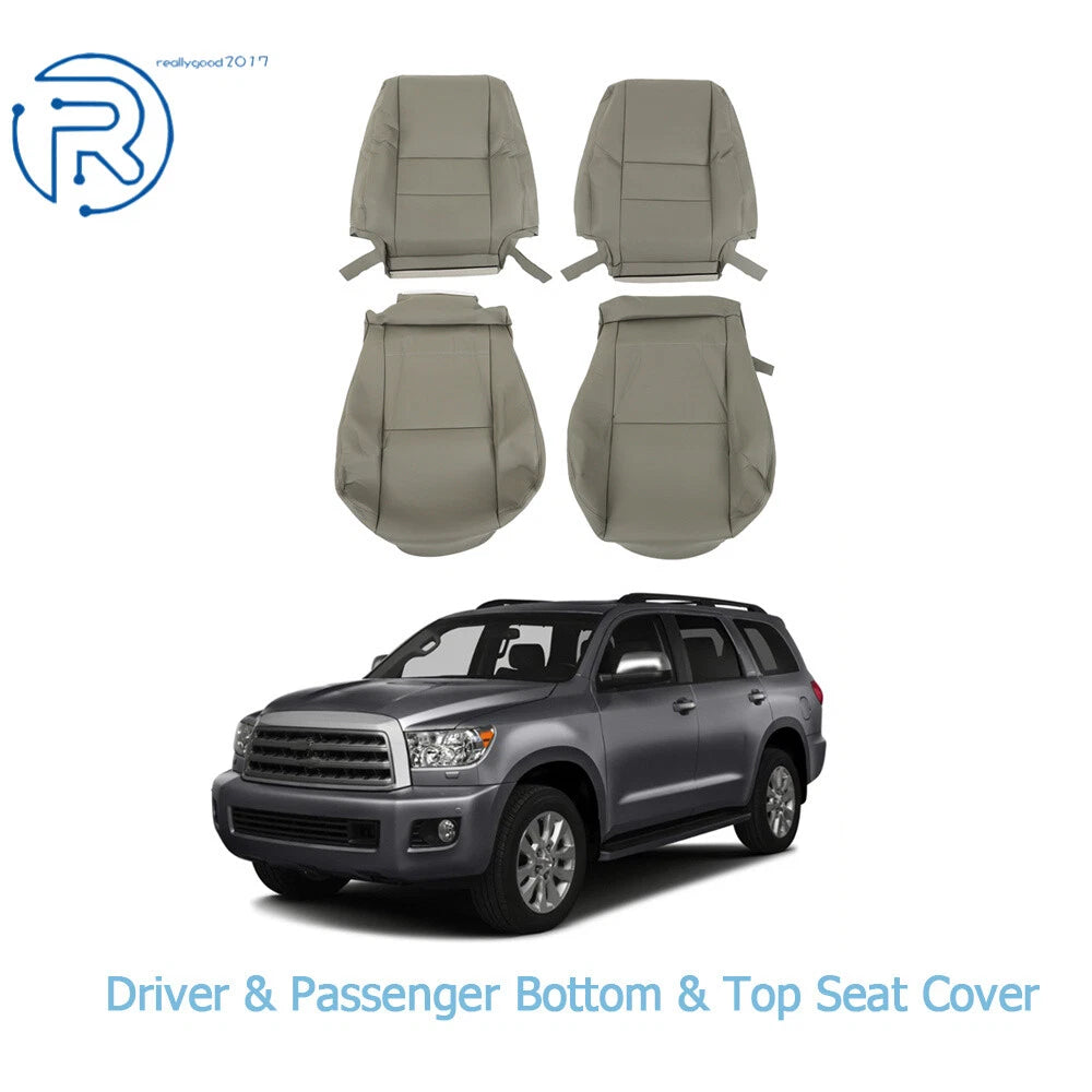 Set of 2 Seat Covers for Toyota Sequoia (2000–2007) Gray