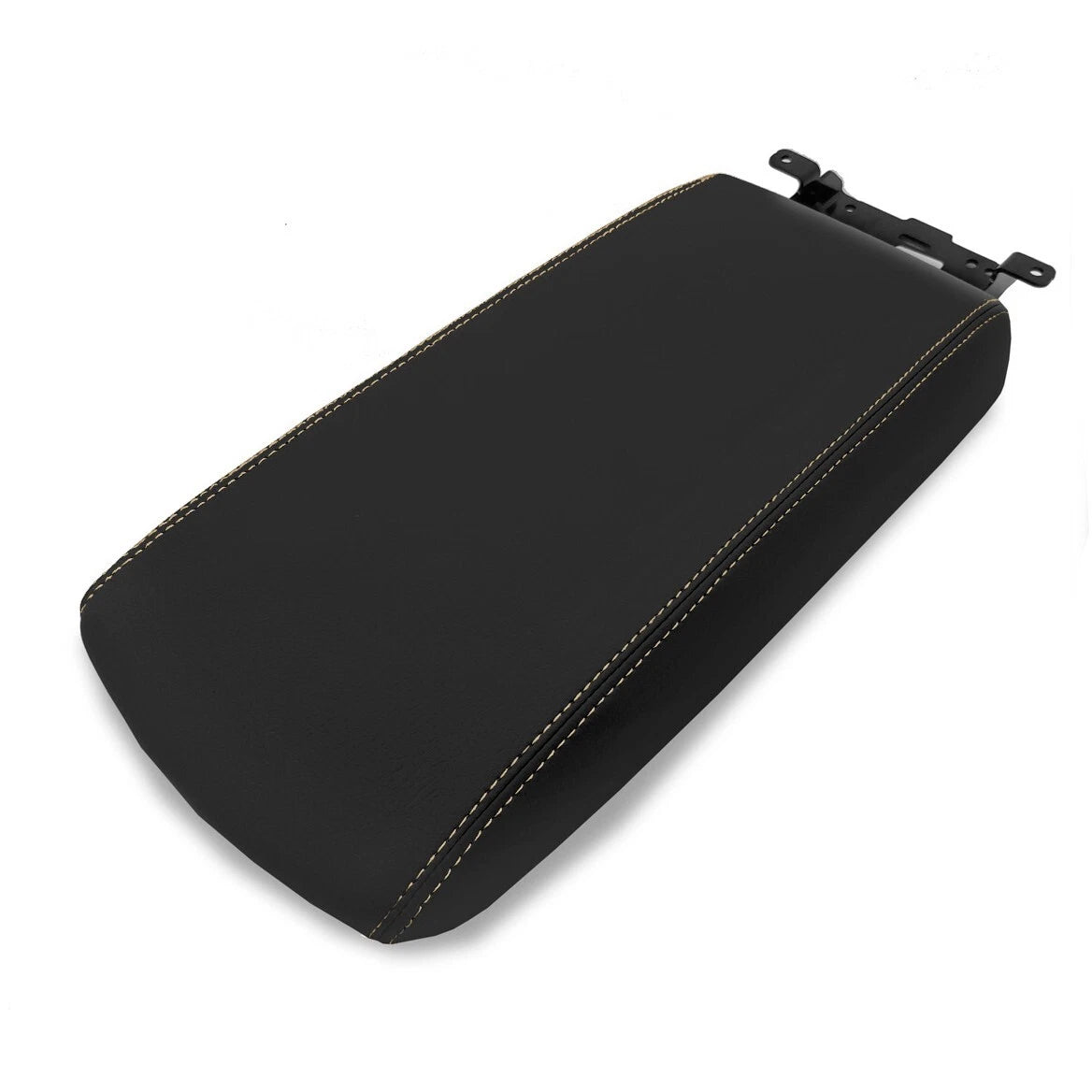 Leather Console Lid Armrest Cover for Nissan Altima (2019–2020) Beige Stitch