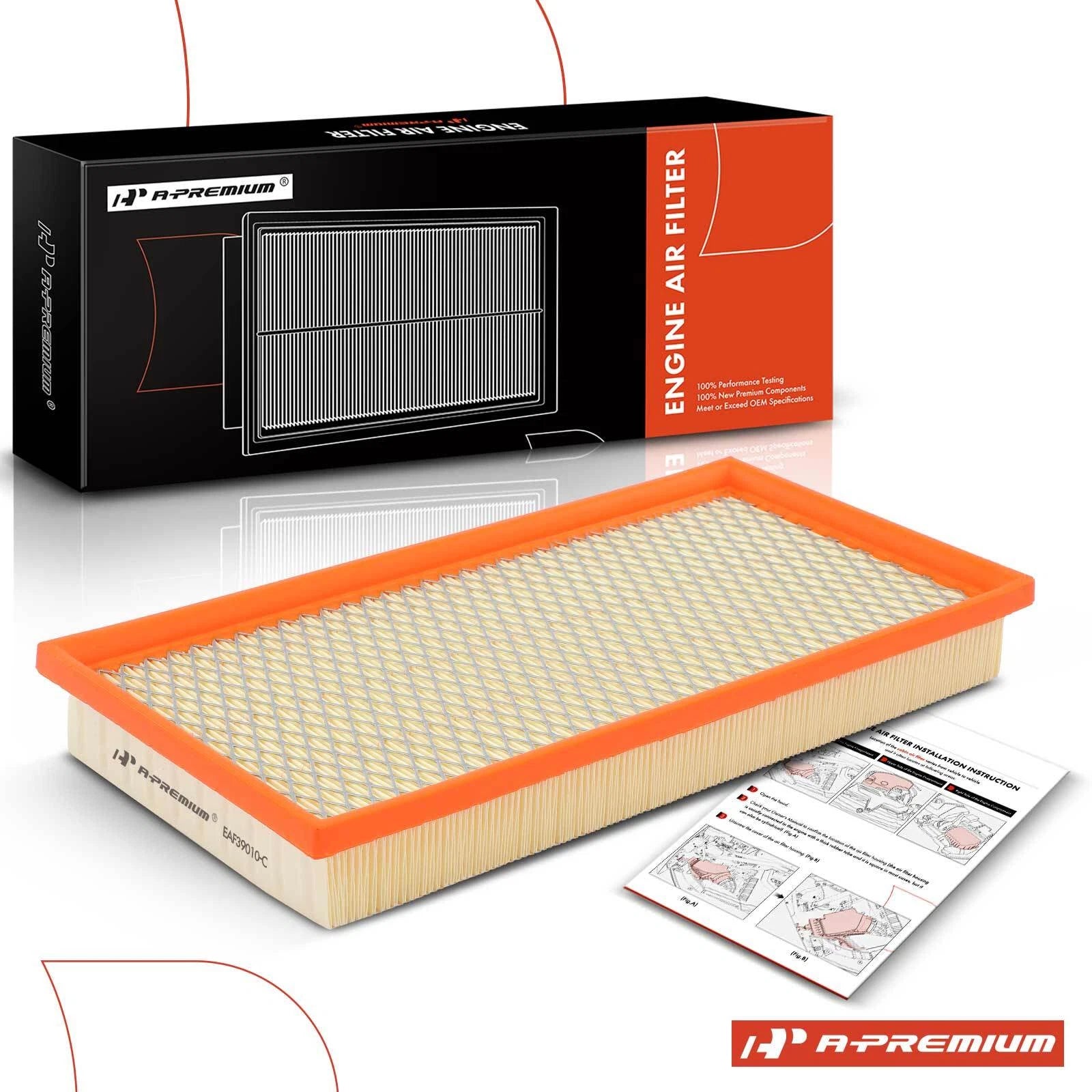 Engine Air Filter for Ram Dakota, Jeep Cherokee, Dodge (1987–2011)