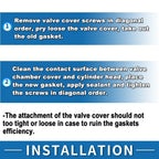 Valve Cover Gasket for Kia Spectra 2004-2009 with Spark Plug Seals