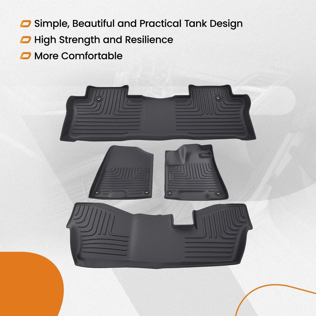 Set of 3 Custom Fit TPE Floor Mats for Honda Pilot 2016–2022
