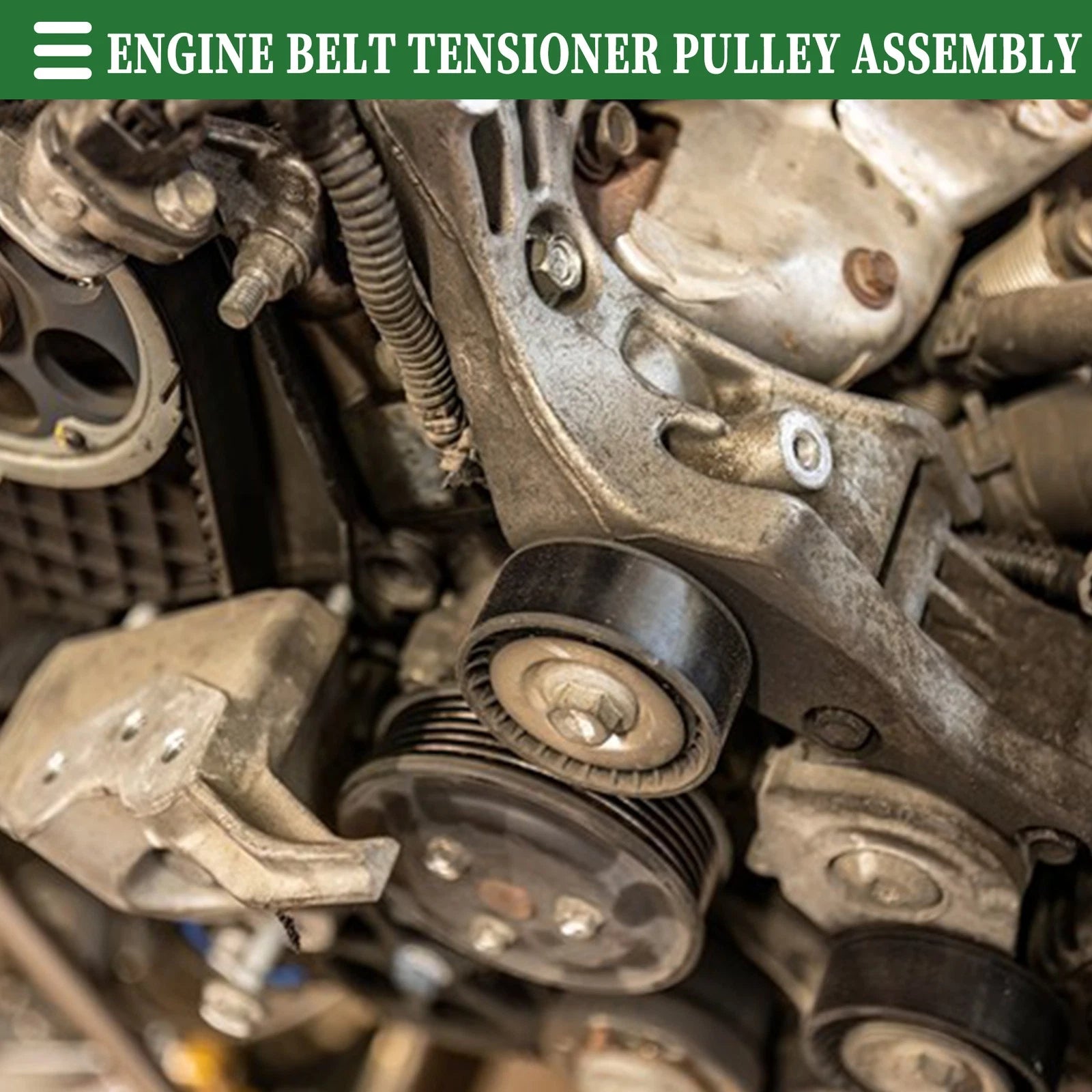 Engine Belt Tensioner Pulley Assembly for Ford Bronco (1993–1996) No.F2TZ6B209D