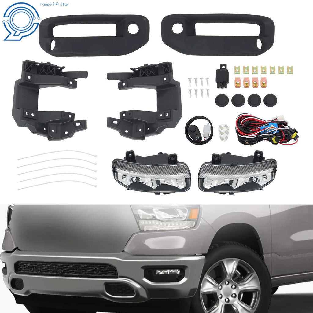 LED Fog Lights for Ram 1500 (2019–2023) w/ Switch Left+Right