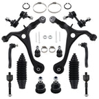 14pc Front Lower Control Arms Tie Rods Sway Bars for Honda Accord (2003–2006)