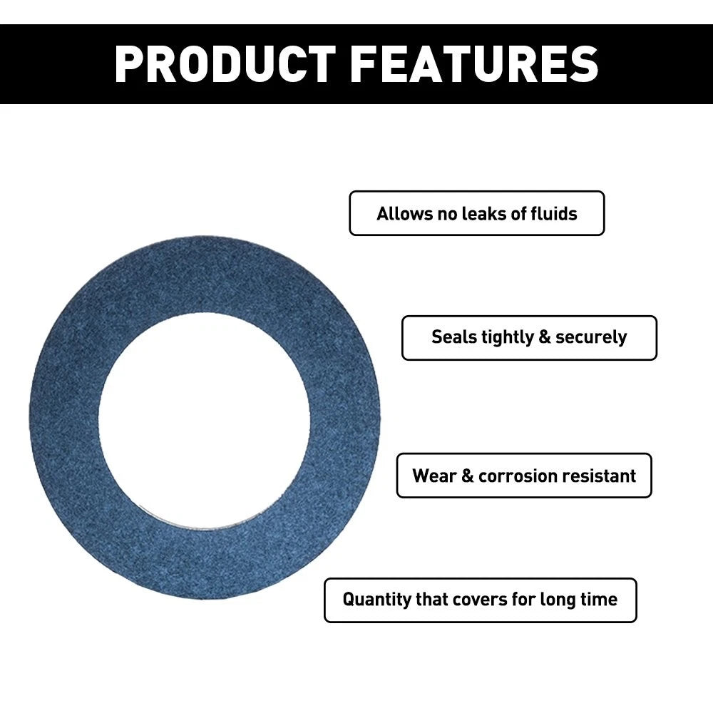 10X Oil Drain Plug Gaskets Washers for Toyota Lexus (2000–2023) 90430-C0005