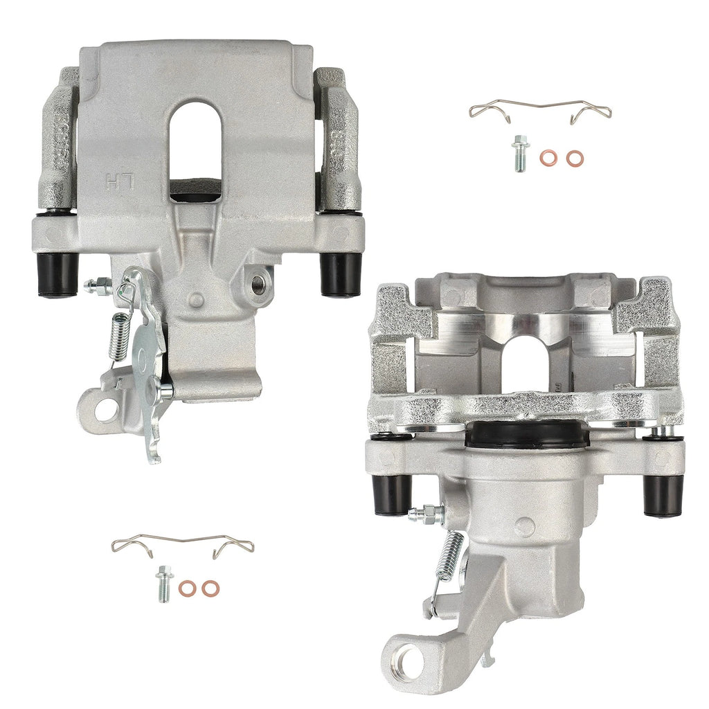 Set of 2 Rear Brake Calipers with Bracket for Jaguar S-Type (2005–2008)