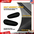 Set of 2 Front LH+RH Seat Armrest Leather Covers for Nissan Titan & Armada (2004–2015)