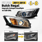 LED Headlight Upgrade for Buick Regal (2011–2013) Left + Right Pair
