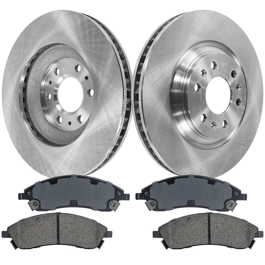Brake Disc Rotors and Pads Kit for Cadillac SRX (2004–2009)