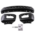 Black Front Bumper Face for Ford F-250/F-350/F-450 (2011–2016) Steel Split Type