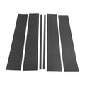 6 Pcs Pillar Window Trim for Chevy Suburban (2015–2020) Carbon Fiber Black