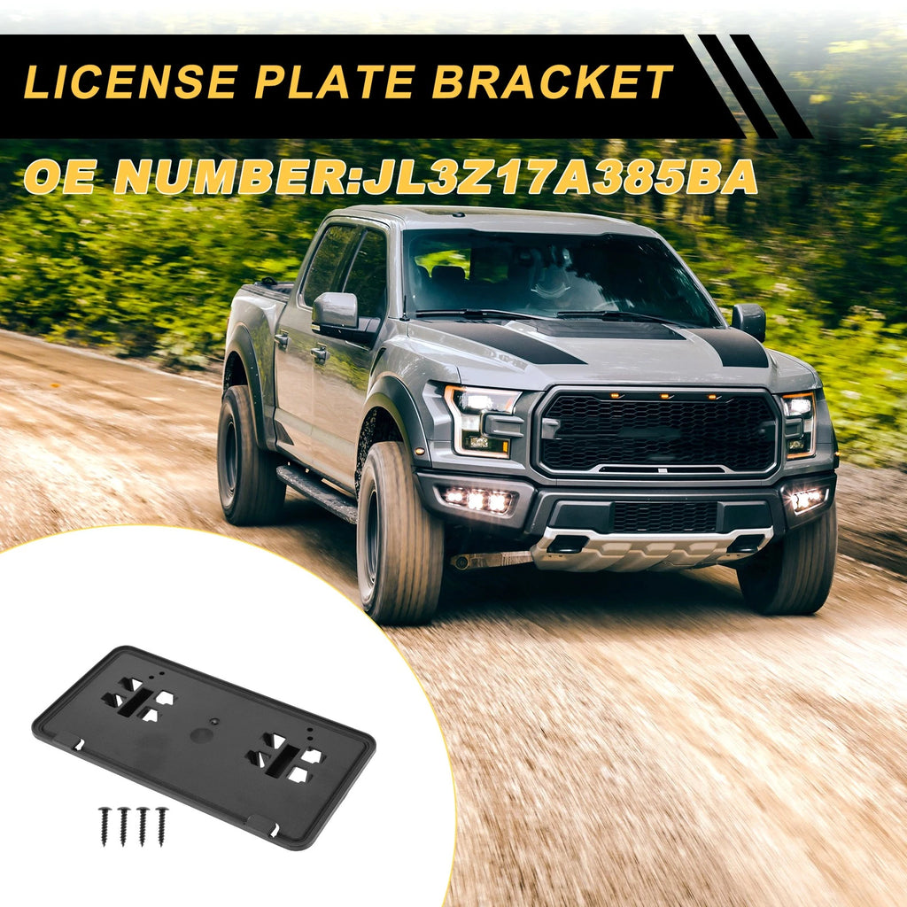Set of 1 Bumper License Plate Bracket Holder for Ford F-150 (2018–2020) No.JL3Z17A385BA