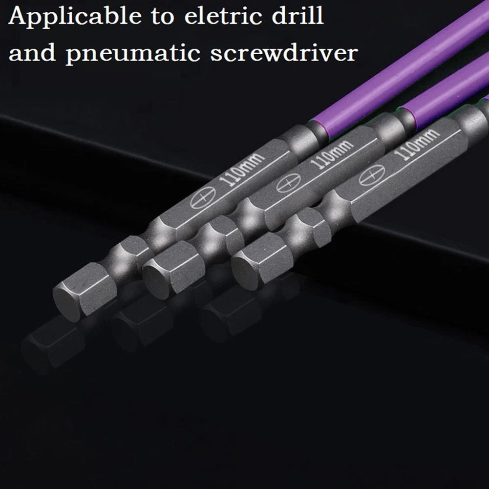 2X Magnetic Slotted Cross Screwdriver Bit FPH2 for Electricians