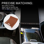 Set of 1 Center Console Panel Sticker for Mercedes-Benz EQE350 (2022–2024) Brown