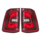 Set of 2 Halogen Black Tail Light Assembly for Ram 1500 (2025)
