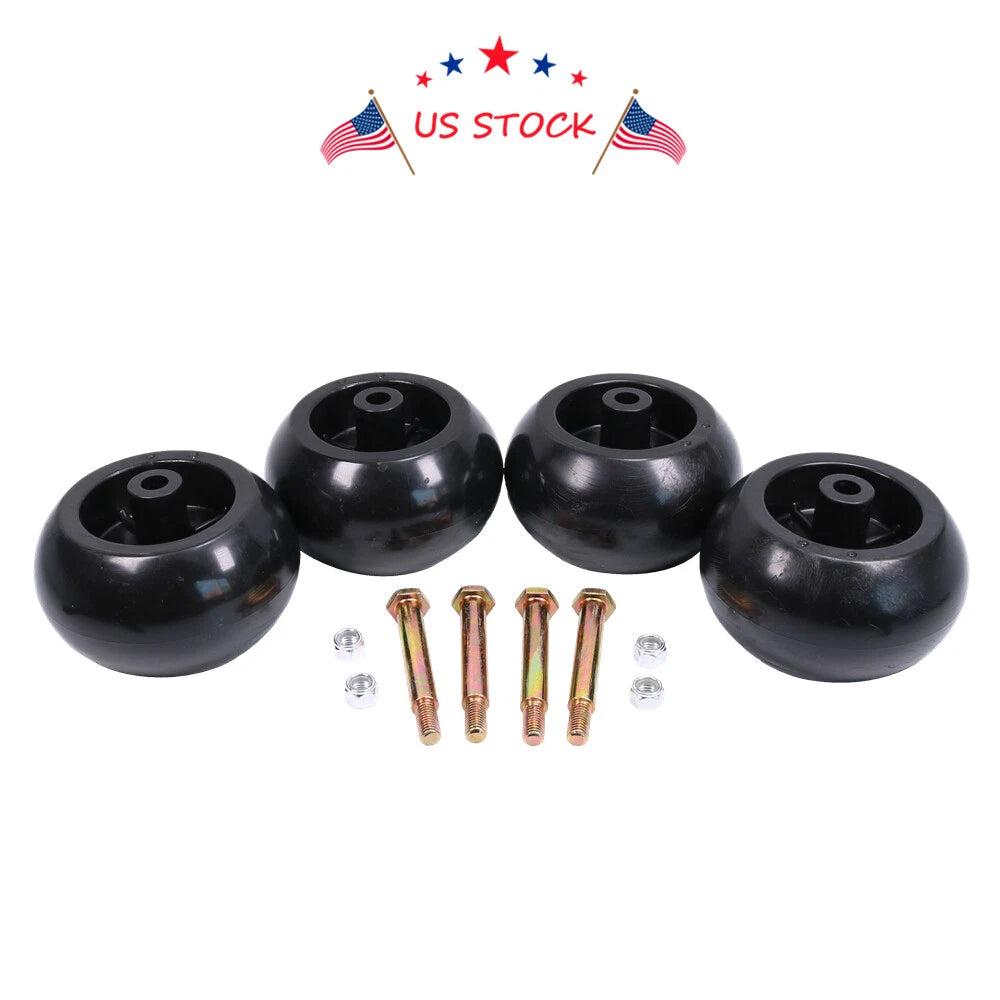Set of 4 Mower Deck Wheels Bolts for RZT50 RZT54 LT1050 SLT1554