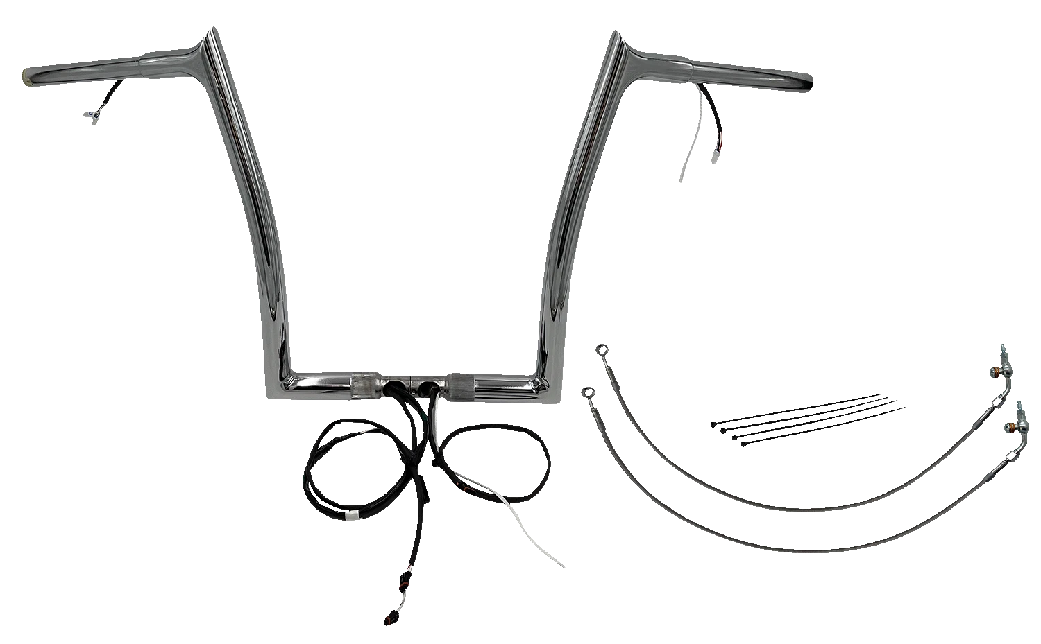 1-1/4" Pointed Top Handlebar Kit for Harley Davidson (14")