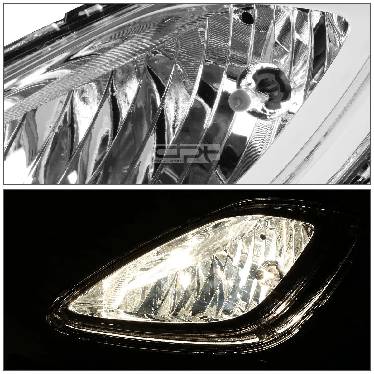 Set of 2 Chrome Clear Lens Fog Lights for Md/Ud (2011–2013)