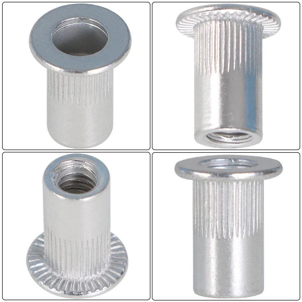 Pack of 100 Aluminum Flange Nutserts for Automotive Applications