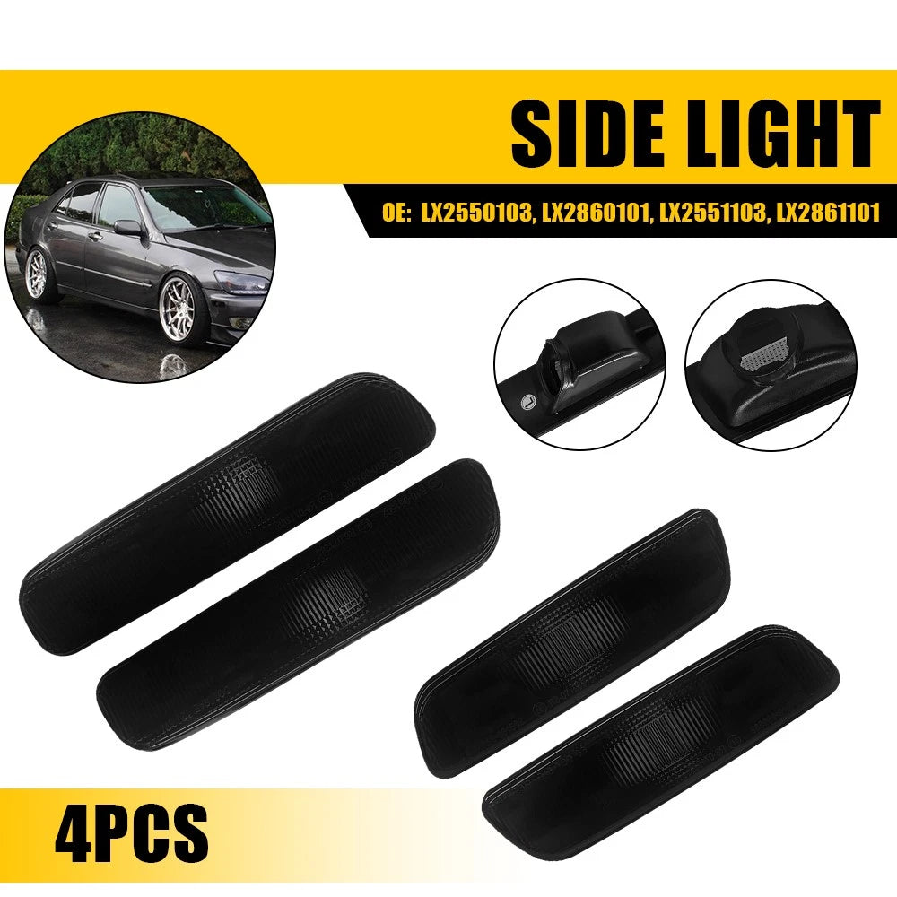 LED Side Marker Light Housing for Lexus IS300 (2001–2005) - Smoked Lens