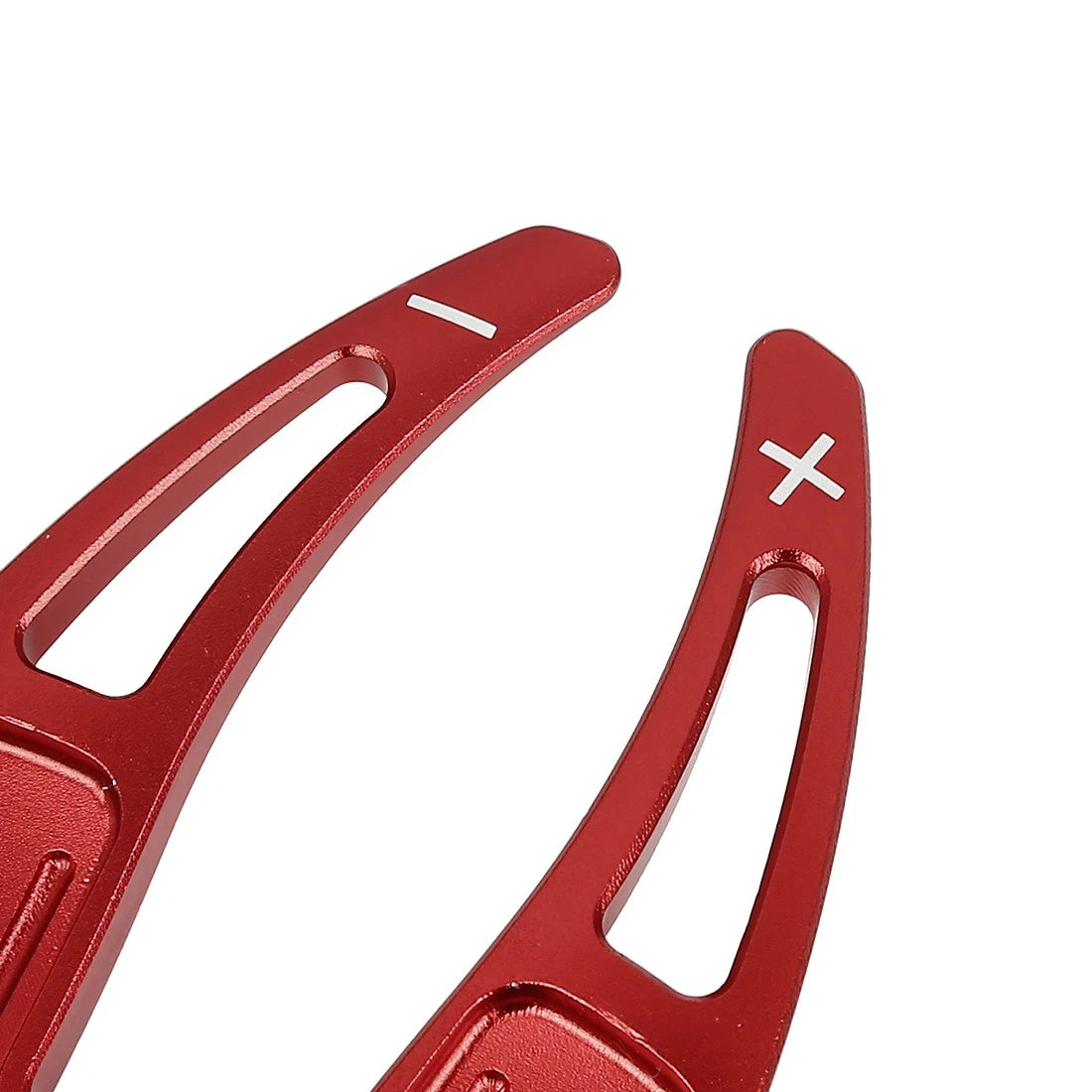 2X Aluminum Alloy Red Steering Wheel Shift Paddle for Ford Mustang (2015–2020)